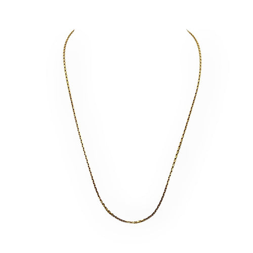 Collier Chaîne maille forçat 45 cm en or jaune 58 Facettes 149069235