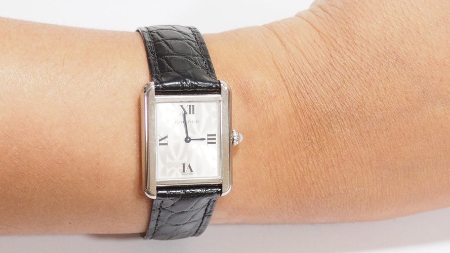 Montre Cartier Tank Solo - Montre en acier 58 Facettes 32725