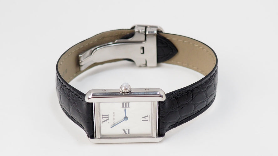 Montre Cartier Tank Solo - Montre en acier 58 Facettes 32725