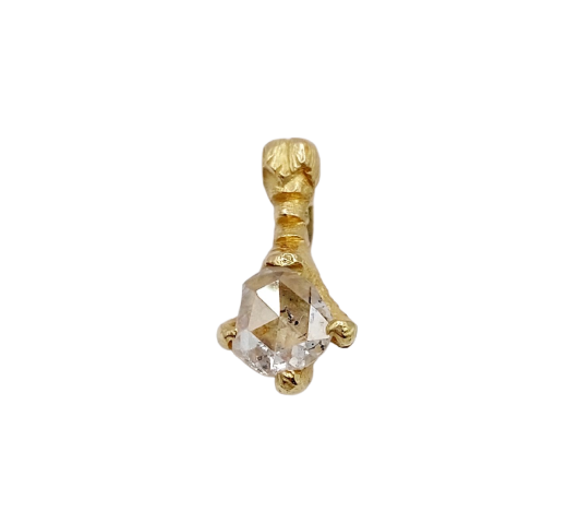 Pandantiv victorian cu gheară de vultur din aur de 18k și diamant 