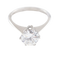 Solitario - Anello in oro bianco 18K e diamante 1,84 ct 