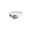 18K white gold ring with 1.68 ct black diamond 