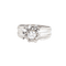 Men's ring in 18K white gold and 0.60 ct diamond 