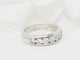 Bague 52.5 Demi-alliance - Bague en or blanc et diamants 58 Facettes 33105