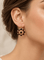 Boucles d'oreilles Boucles d'oreilles dormeuses en or jaune et grenat 58 Facettes 33473