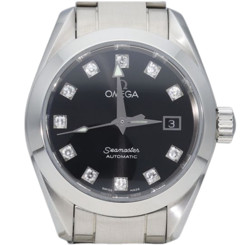 Omega Seamaster Aqua Terra - Lady's watch in steel and diamonds 