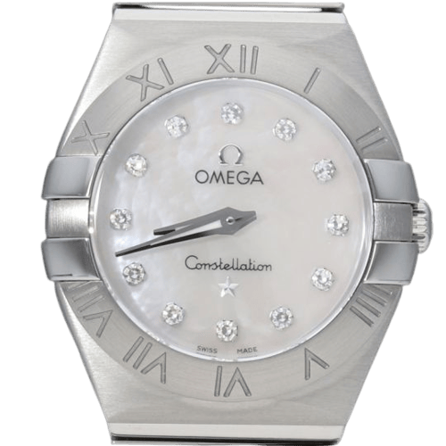 Montre Omega Constellation - Montre femme en acier et diamants 58 Facettes MT46984