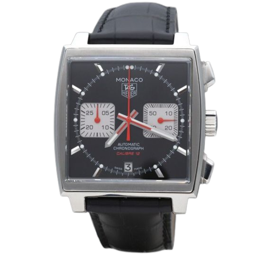 TAG Heuer Monaco - Calibre 12 chronograph watch in steel 