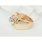 Bague 53.5 Bague Tank ancienne des années 1940 en or bicolore 18k et diamants 58 Facettes 33465