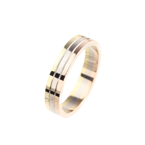 Cartier Trinity - Prsten ze tříbarevného 18karátového zlata 