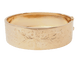 Bracelet Bracelet ancien - Jonc floral en or rose 58 Facettes 33493