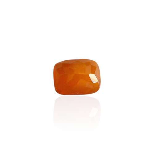 Opale de feu du Mexique - Pierre 2,26 ct taille rectangle mixte 58 Facettes #26-012-OPFEMQ