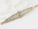 Broche Broche Art déco en or jaune, platine et diamants 58 Facettes 33487