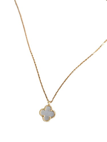 Van Cleef & Arpels Sweet Alhambra - Halsband i gult guld och pärlemor 