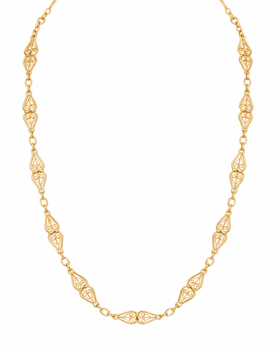 Collier Collier maille filigrane en or jaune 58 Facettes 33512