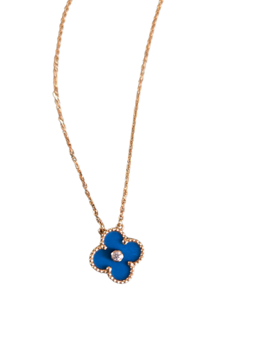 Van Cleef & Arpels Alhambra - Naszyjnik z porcelany i diamentu 