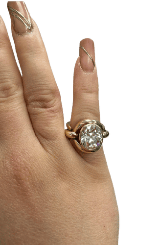 Bague 50 René Boivin - Bague sculpturale en or jaune et diamant 6,02 ct 58 Facettes F33