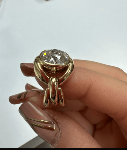 Bague 50 René Boivin - Bague sculpturale en or jaune et diamant 6,02 ct 58 Facettes F33