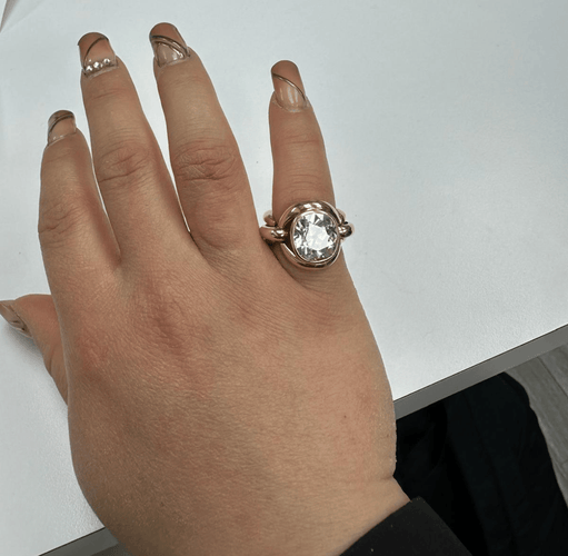 Bague 50 René Boivin - Bague sculpturale en or jaune et diamant 6,02 ct 58 Facettes F33