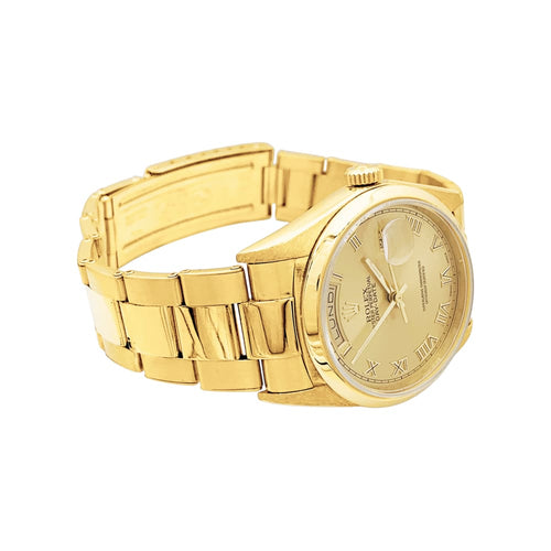 Montre Rolex Oyster Perpetual Day-Date - Montre en or jaune 58 Facettes 35651