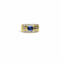 Bague 55 Bague bandeau saphir en or jaune 18K 58 Facettes REF2573-341