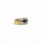 Bague 55 Bague bandeau saphir en or jaune 18K 58 Facettes REF2573-341