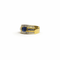 Bague 55 Bague bandeau saphir en or jaune 18K 58 Facettes REF2573-341