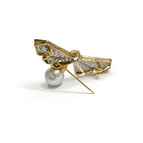 Broche Cléopâtre - Broche en or jaune 18K et diamants 58 Facettes REF2576-344