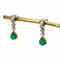 Boucles d'oreilles Boucles d'oreilles - Pendants en or gris 18K émeraudes 58 Facettes REF24017-181