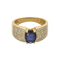 Bague 54 Bague en or jaune et or blanc, saphir et diamants 58 Facettes B260244