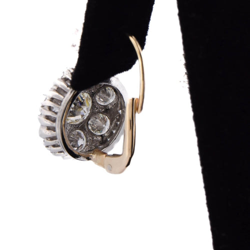 Boucles d'oreilles Boucles d'oreilles vintage en platine, or 18 kt et diamants 58 Facettes OR231 (05339)