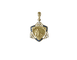 Pendentif Art Nouveau - Médaille Edmond de Rostand en or jaune, émail et perles 58 Facettes