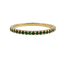 Bague 49.5 Demi-alliance vintage en or 18k et grenats tsavorites 58 Facettes A07414