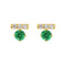 Boucles d'oreilles Single Tulip T for Tulip - Boucles d'oreilles en or 18K, émeraudes et diamants 58 Facettes GER1015GN