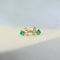 Boucles d'oreilles Single Tulip T for Tulip - Boucles d'oreilles en or 18K, émeraudes et diamants 58 Facettes GER1015GN