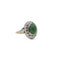 Bague 52.5 Bague turquoise verte en or jaune et or gris 18K 58 Facettes REF2306