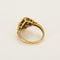 Bague 57 Bague en or jaune avec saphir et diamants 58 Facettes B260339