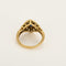 Bague 57 Bague en or jaune avec saphir et diamants 58 Facettes B260339