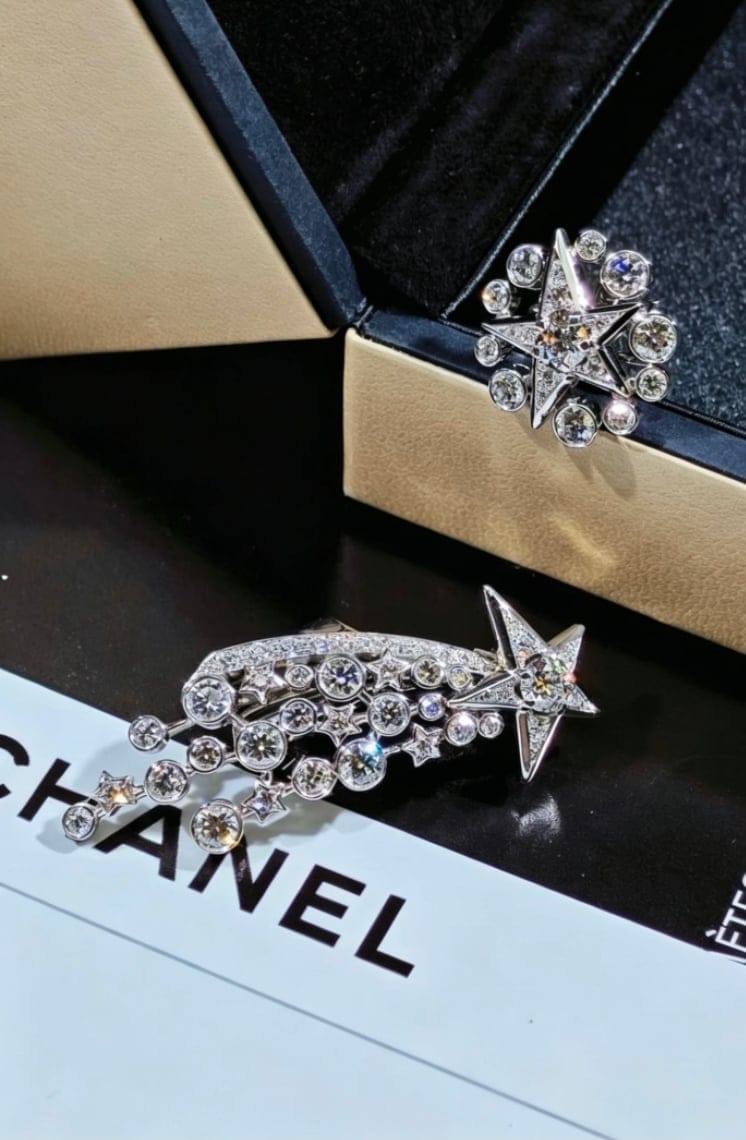 Küpeler Chanel Comète - Sertifikalı lüks mücevher - 58 Facettes