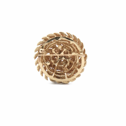 Broche Broche ronde Feuillage 58 Facettes REF2310
