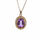 Pendentif Pendentif améthyste ovale en or jaune 18K 58 Facettes REF2367-89