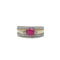 Bague 52.5 Bague bandeau rubis en or jaune et or gris, diamants 58 Facettes REF2213-11