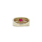 Bague 52.5 Bague bandeau rubis en or jaune et or gris, diamants 58 Facettes REF2213-11