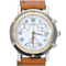 Montre Hermès Clipper Chronograph - Montre en acier 58 Facettes MT44340