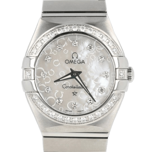 Montre Omega Constellation - Montre femme en acier et diamants 58 Facettes MT46985