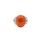 Bague 52 Bague corail, platine et diamants 58 Facettes REF2365-87