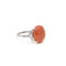Bague 52 Bague corail, platine et diamants 58 Facettes REF2365-87