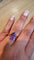 Bague 52 Bague en or jaune et améthyste poire 58 Facettes Bague 001
