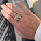 Bague 58 Chevalière tank en or jaune 58 Facettes REF24038-202