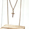 Pendentif Pendentif croix latine en or jaune 18K 58 Facettes REF24037B-201
